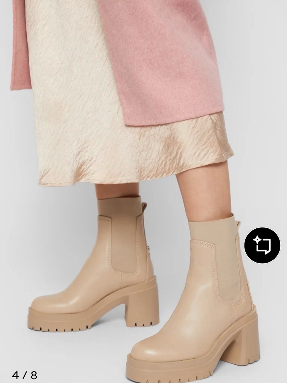 ALDO high heeled Chelsea BIG MOOD boots sz 8